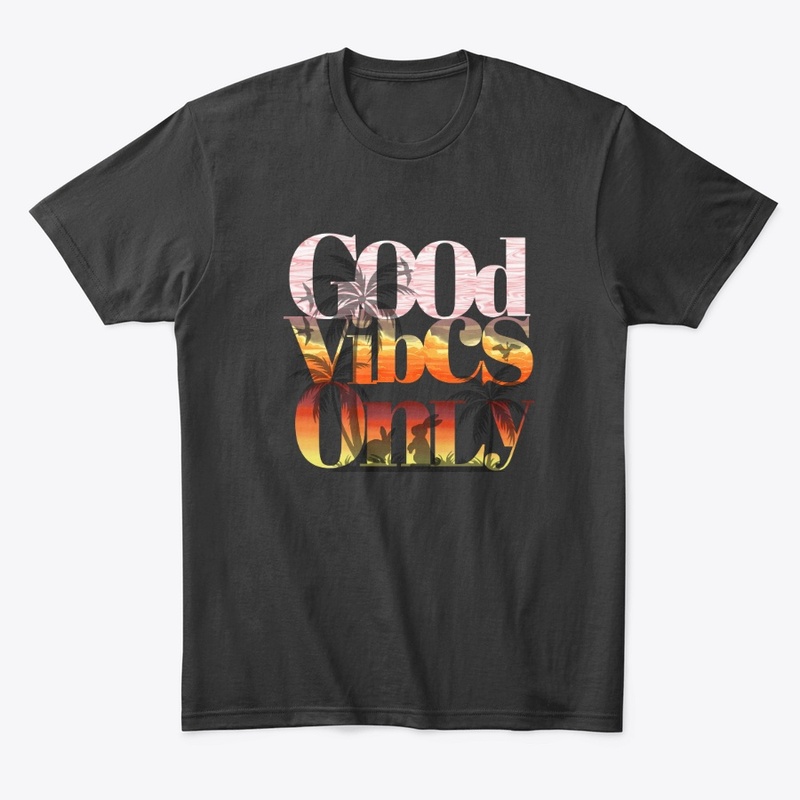 Good Vibes Only Tropical Sunset