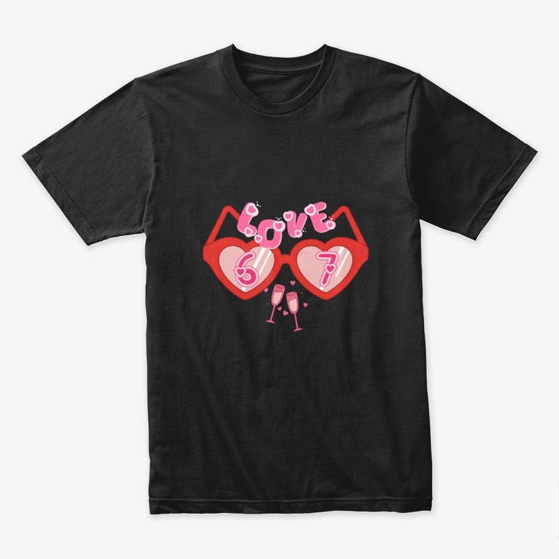 Love 67 Valentine Heart Sunglasses