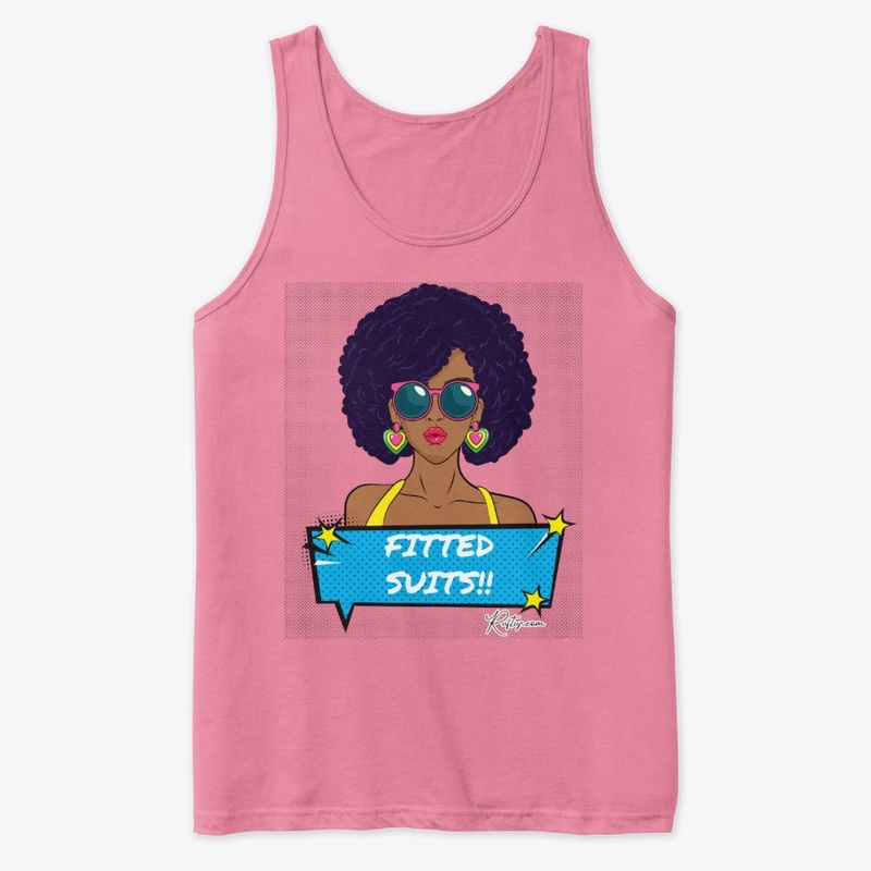 Fitted Suits Pop Art Afro Woman
