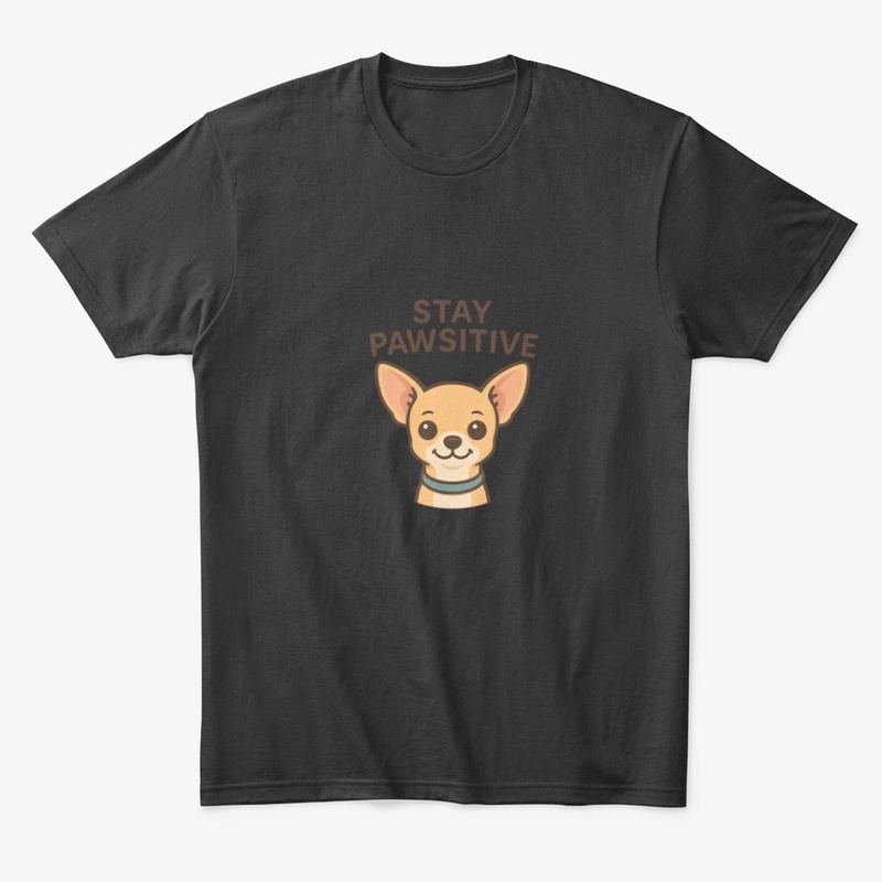 Stay Pawsitive – Cute Chihuahua Cartoon