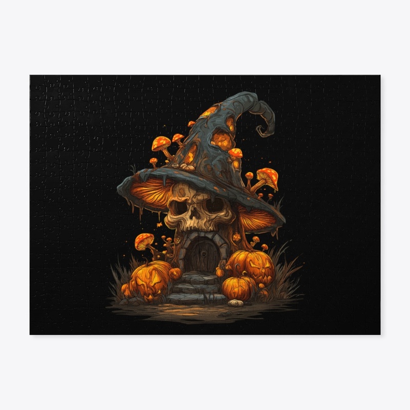 Haunted Skull Mushroom House