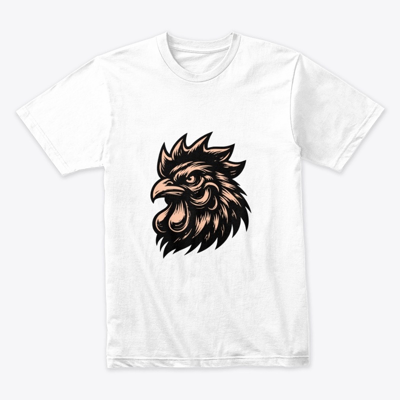 Bold Angry Chicken Illustration