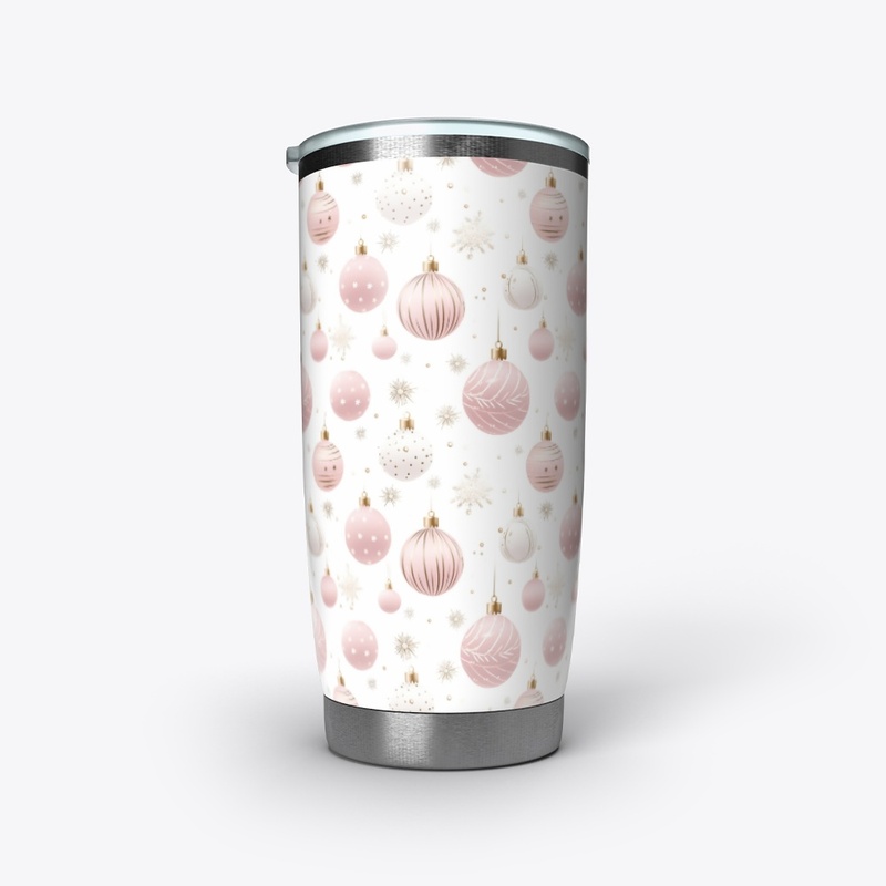 Trendy Pink & White Festive Pattern