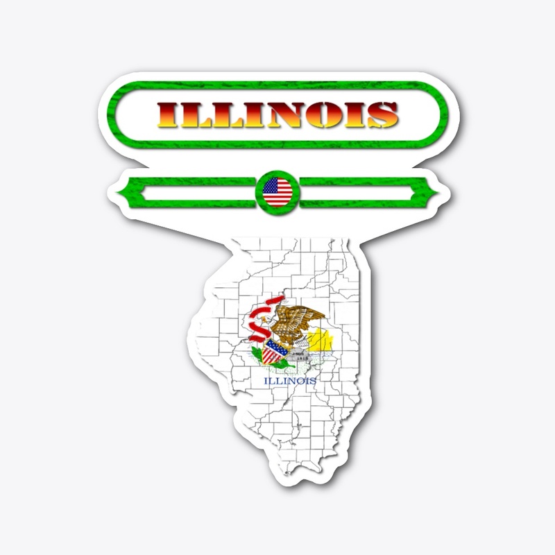 ILLINOIS MAP, ILLINOIS. SAMER BRASIL