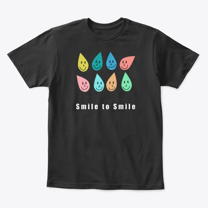 Smile to smile logo T-shirts.