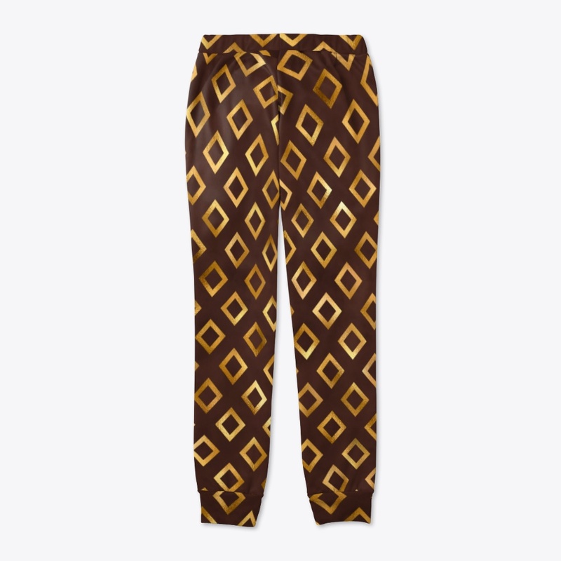 Brown and Gold Diamond Shapes