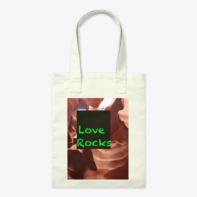 Love Rocks Funny Neon Green Nature Pic