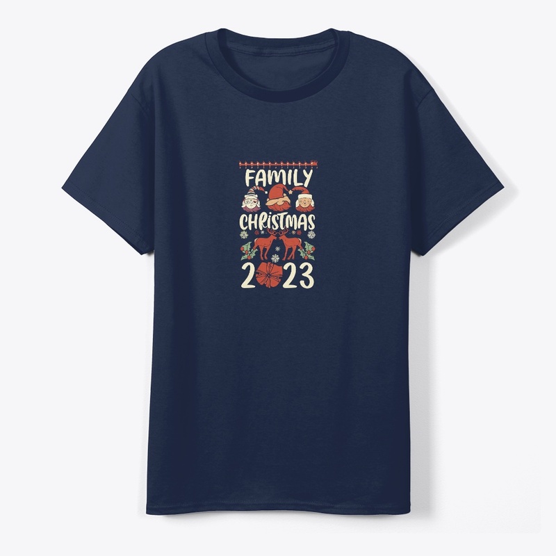 Family christma 2023 t shirt design