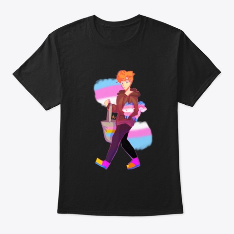 Trans Pup Black T-Shirt Front
