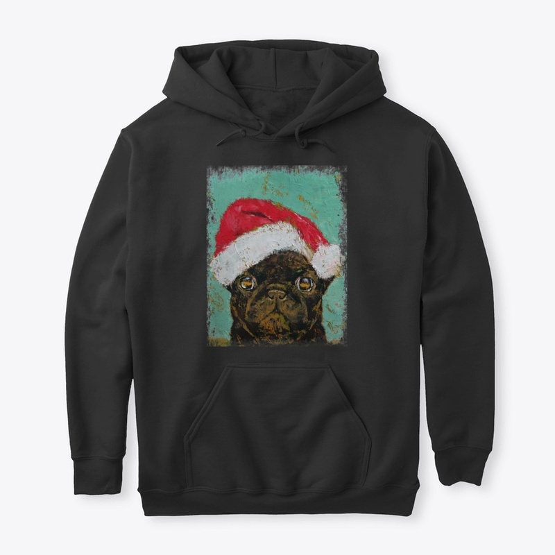 Funnyu gift Santa Pug slim fit