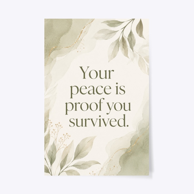 Peace Is Proof Botanical Print