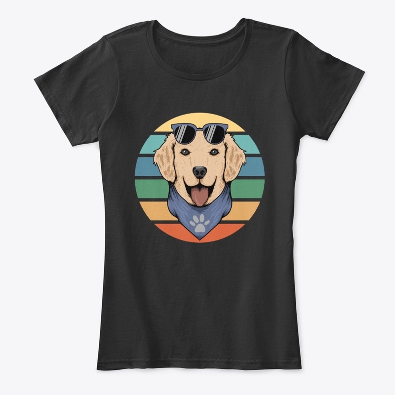Retro Dog in Bandana