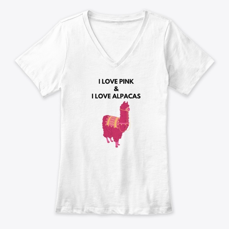 I Love Pink & I Love Alpacas Shirt, Lama