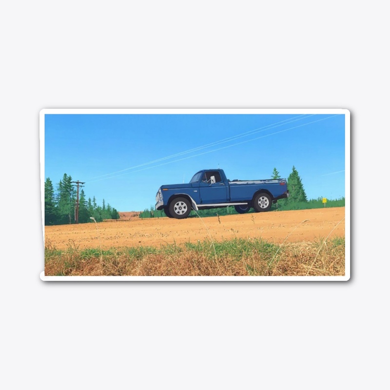 Side profile of my 76 F250 Cartoonized