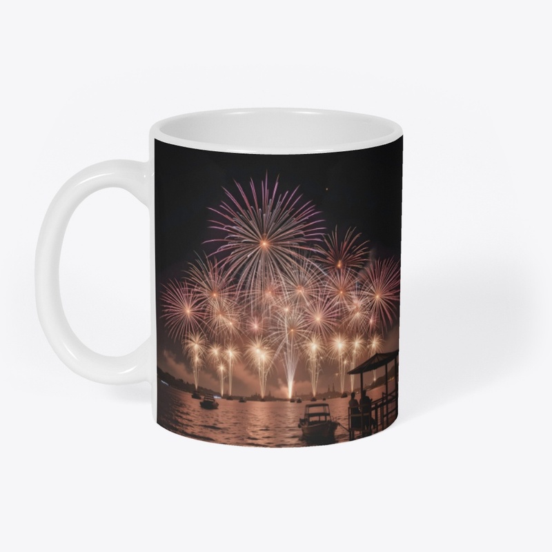 Spectacular fireworks display 