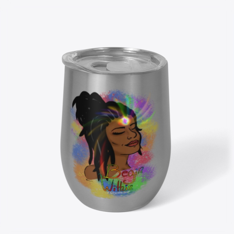 Begin Within Female Wine Tumbler