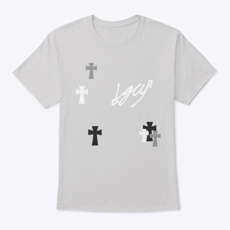 LGCY “SCATTERED CROSS” TEE COOL GREY