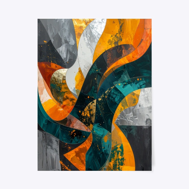 Modern Abstract Energy Wall Art Poster