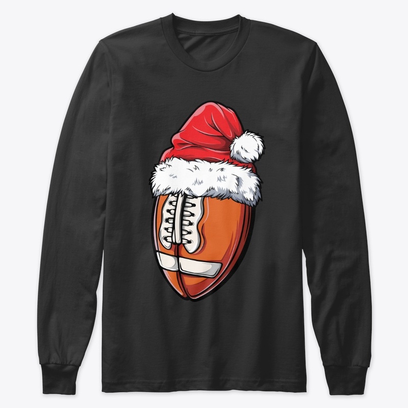Football Ball Santa Christmas, Xmas Hat