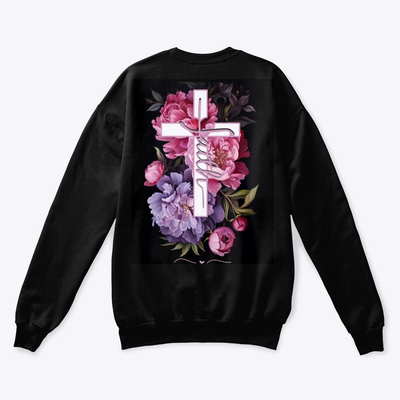 Floral Faith Cross Mauve
