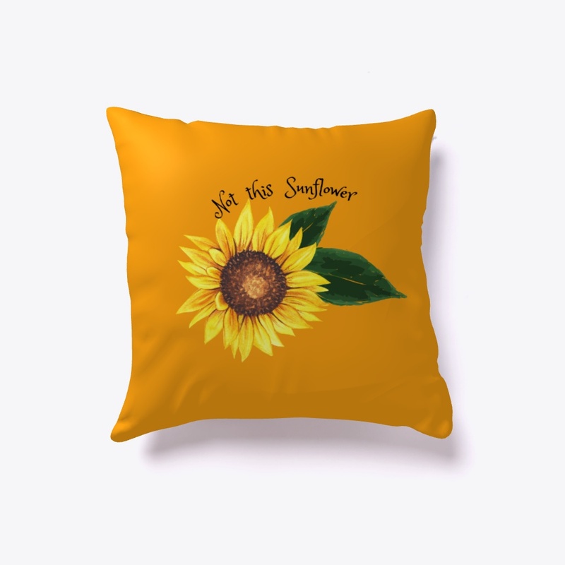 Sunflower pillow 