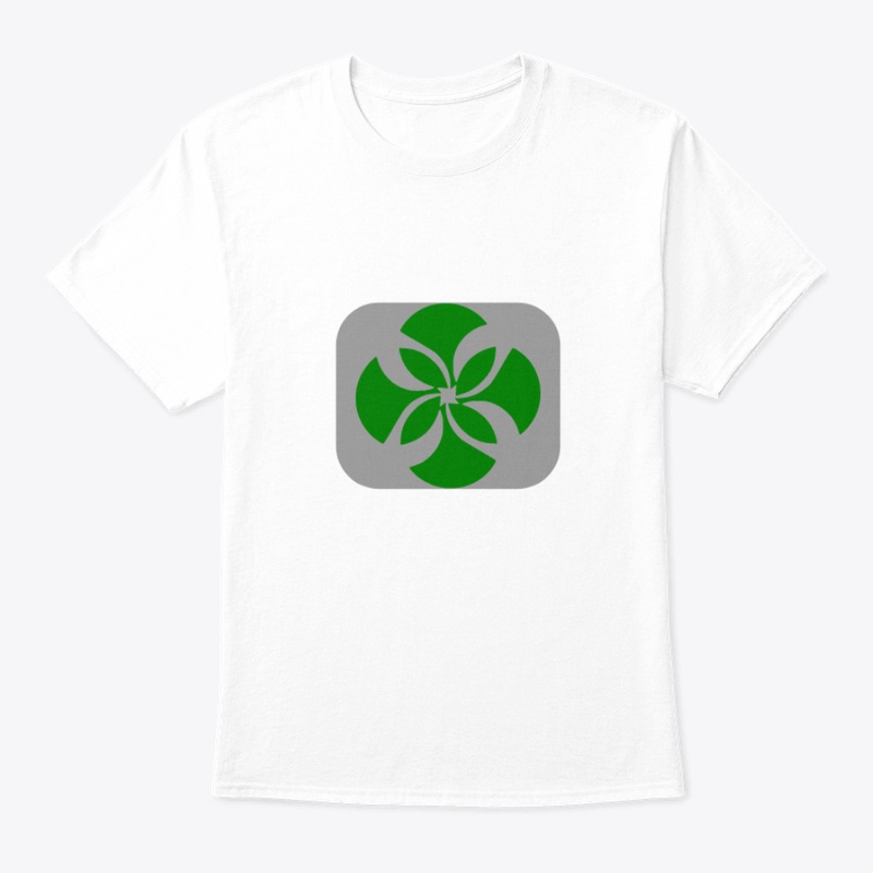 Abstract Green Floral Emblem Geometric