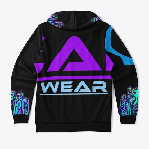 Light Being Hoodie Black T-Shirt Back