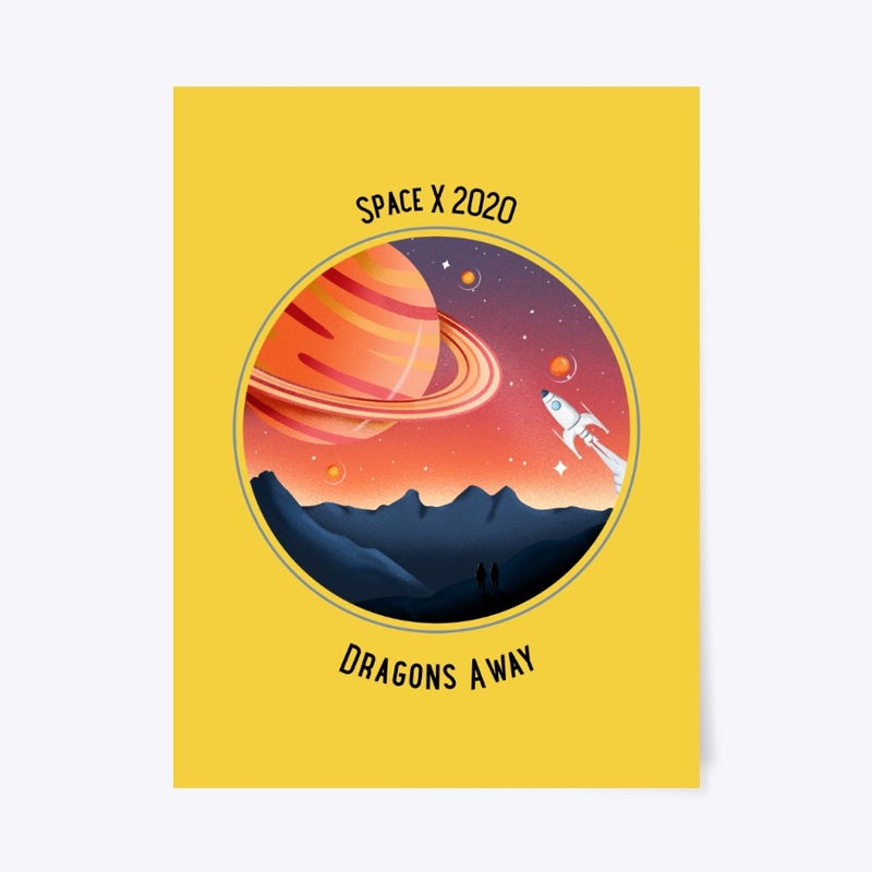 Space X Rocket to Saturn