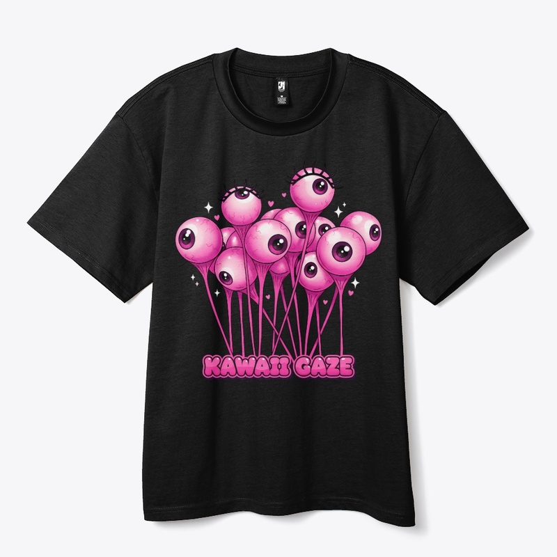 Kawaii Gaze Pink Eyeball Art