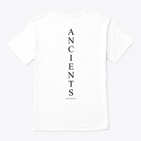 Ancients Pixel White áo T-Shirt Back