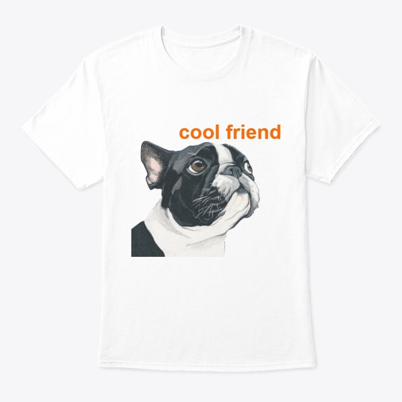 cool dog head that says cool friend!