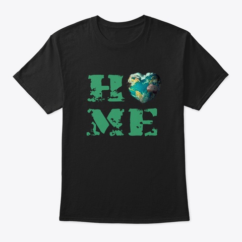 Home Black T-Shirt Front