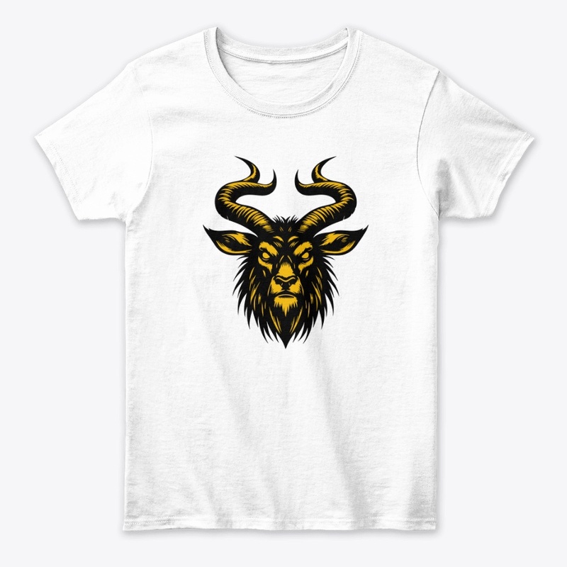 Angry Antelope Head Wild and Fierce