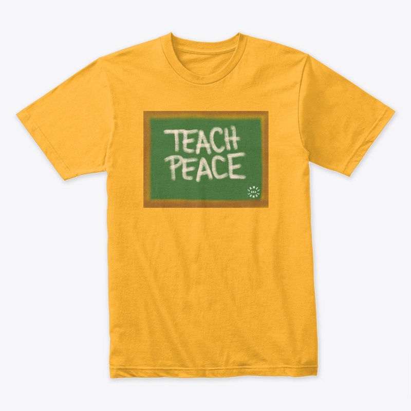 TEACH PEACE  | BLACK LOGO ON BACK