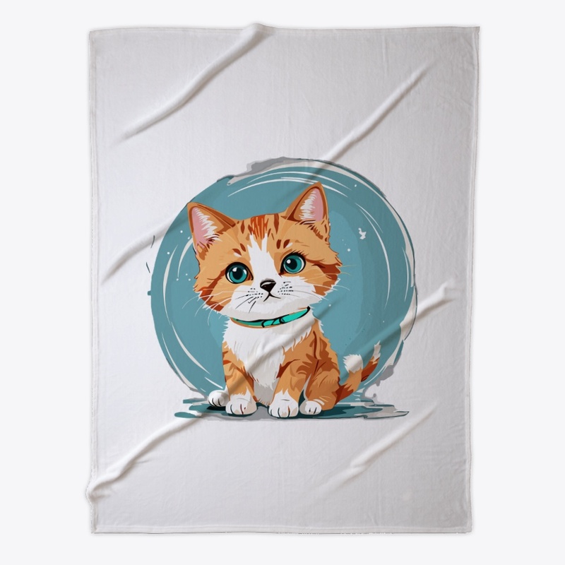 cute cat childish look illustration