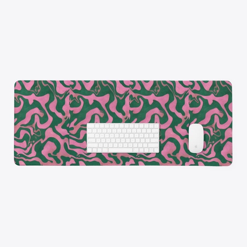 Green swirl design 