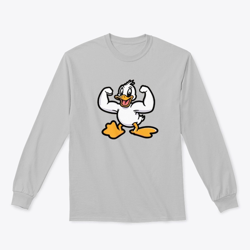 Ducky flexing muscles