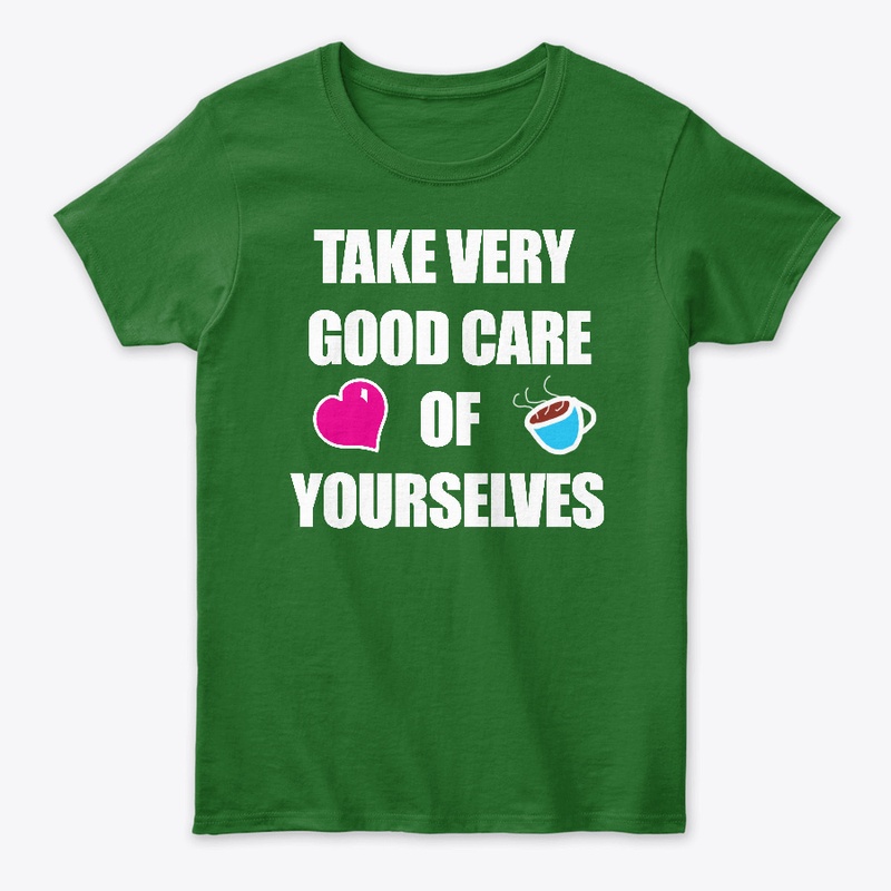 TAKE CARE (WHITE TEXT)