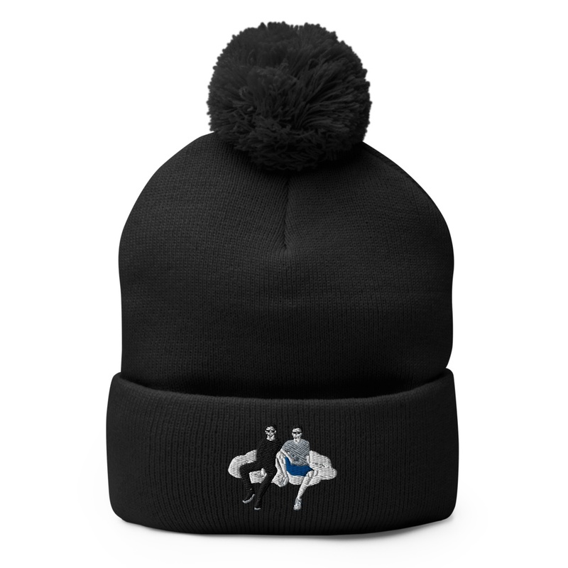 Pom Pom Knit Cap