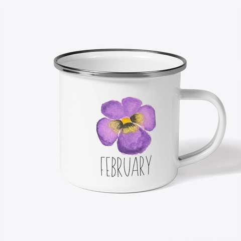 February  Violet White T-Shirt Back