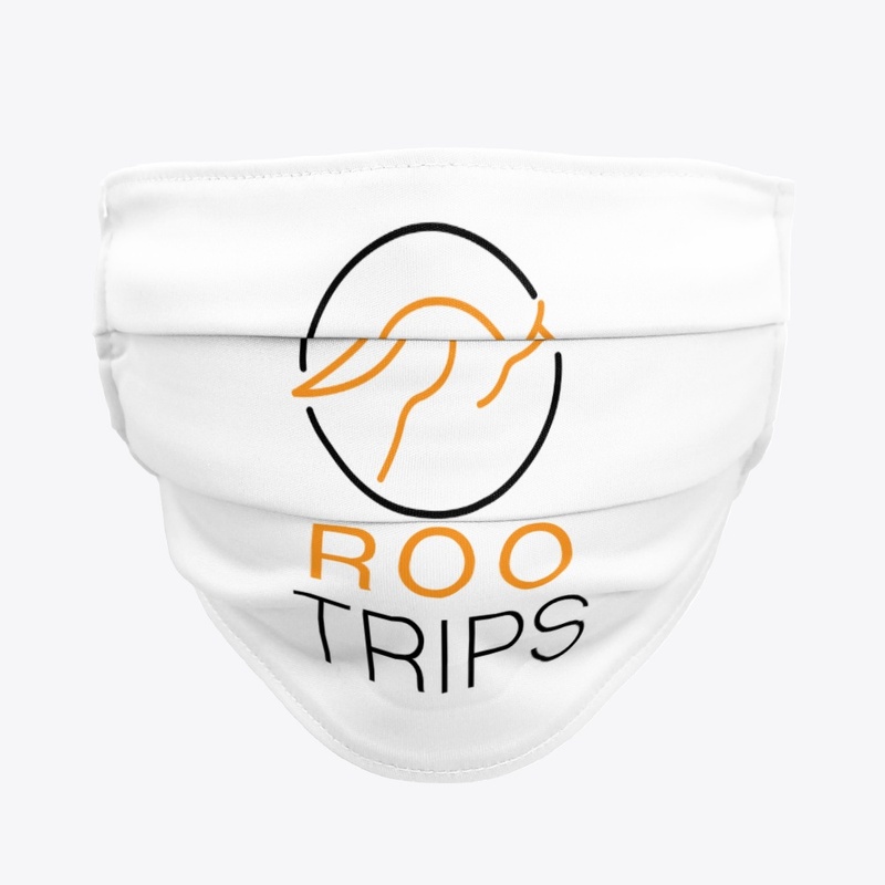 Roo Trips Facemask (White)