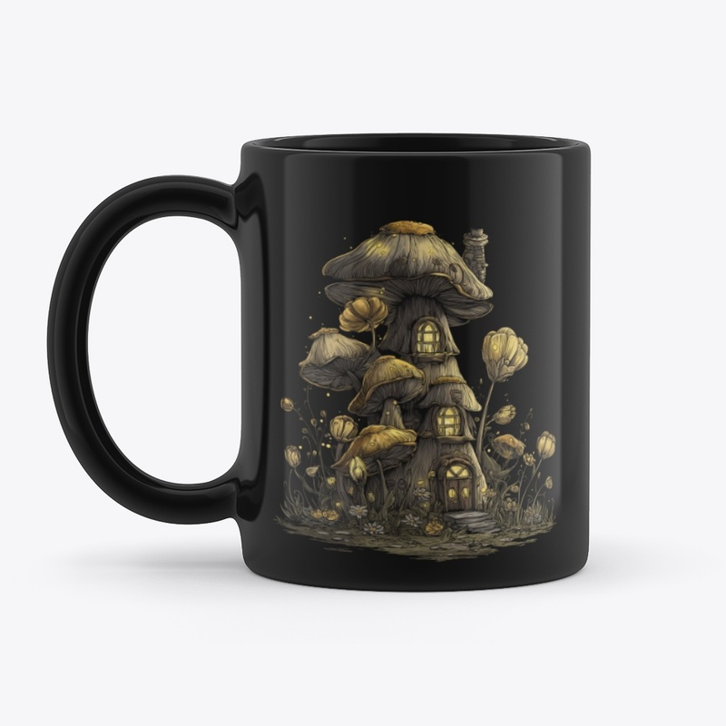 Whimsical Mushroom Cottage