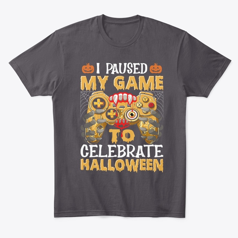 Paused My Game for Halloween Fun tee