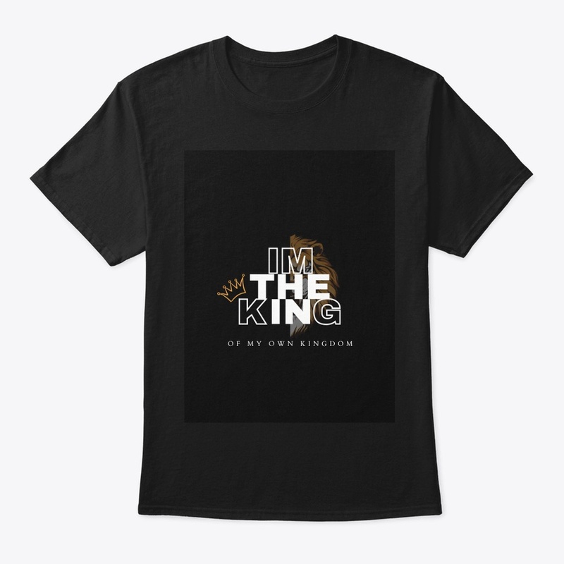 I am the king  black t shirt for men 