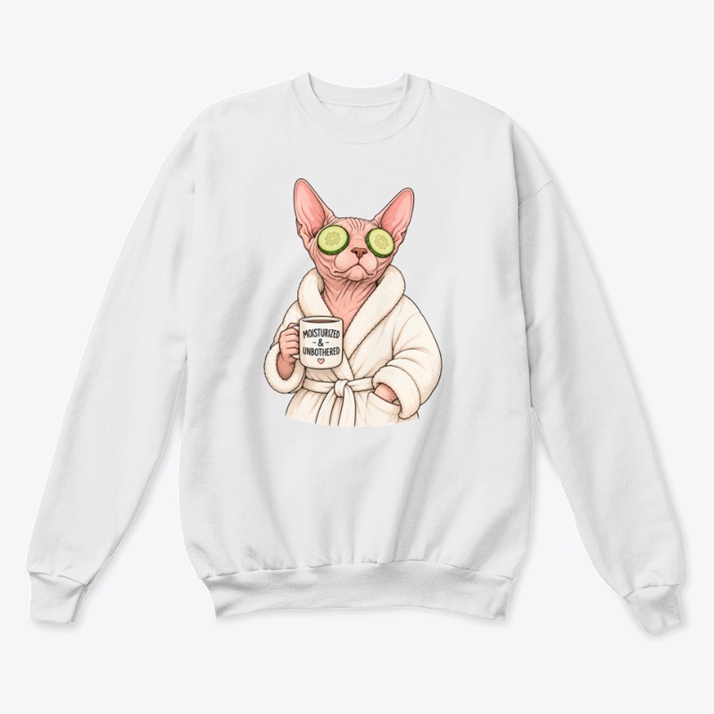 Moisturized & Unbothered Sphynx Cat
