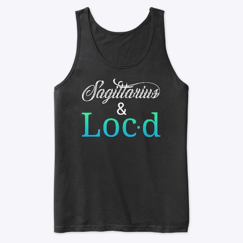 Sagittarius & loc'd zodiac tee shirt