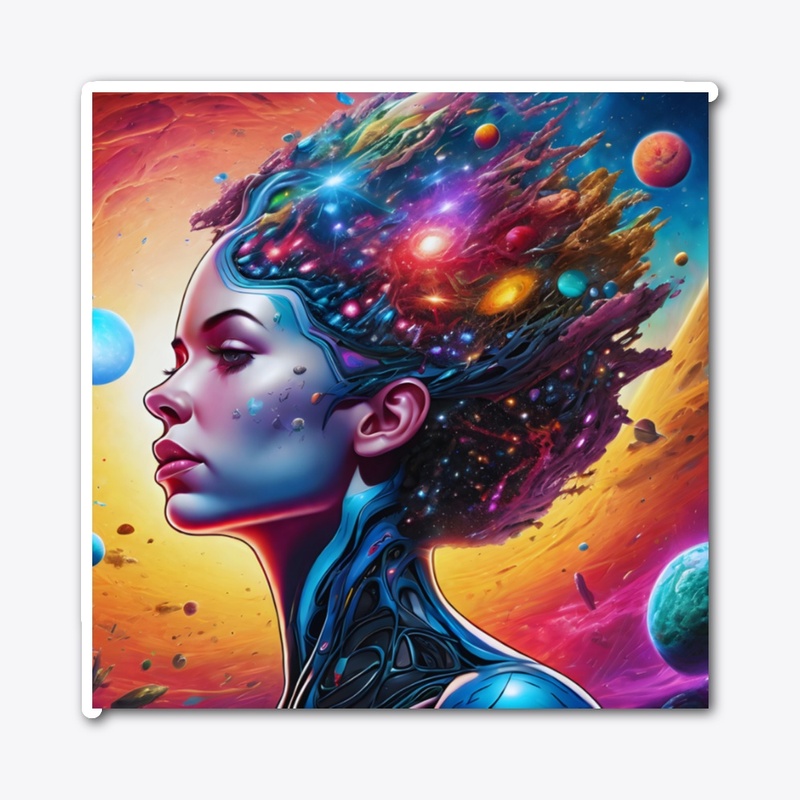 Cosmic Portrait Digital Art - PG15
