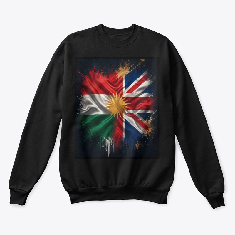  Kurdish-British Unity Flags in Fusion