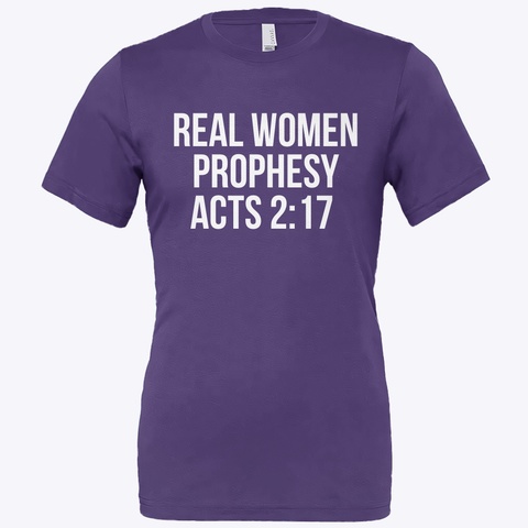 Real Women Prophesy Team Purple Camiseta Front