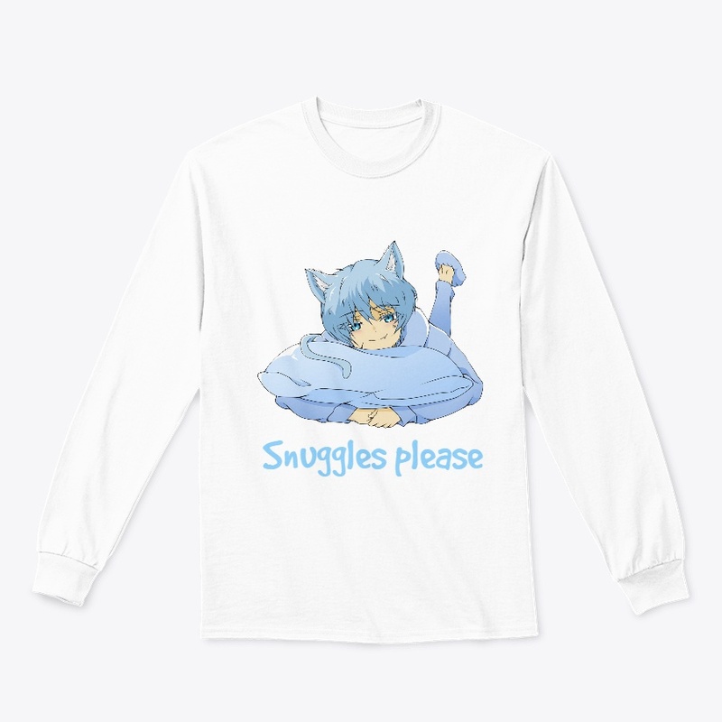 Neko Comfort Tee "Snuggles please"